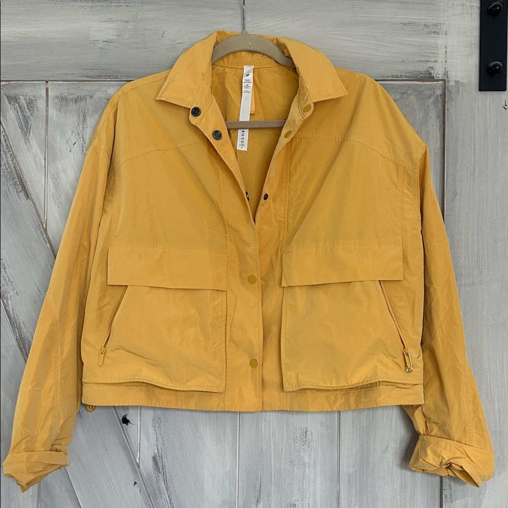 Lululemon Yellow Button-Up Jacket